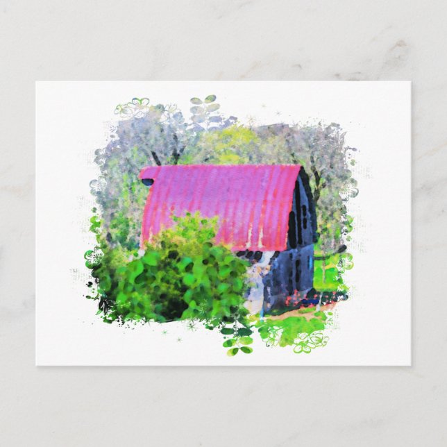 Carte Postale *~* Pays Vielle grange rustique AR19 Agriculture (Devant)