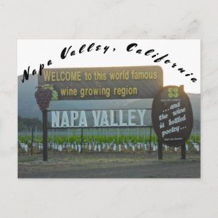 Carte Postale Pays vinicole de Napa Valley en Californie
