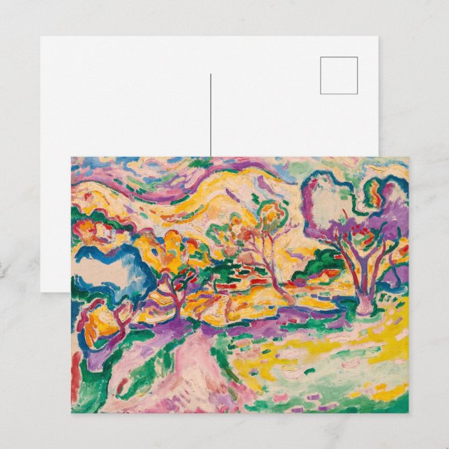 Carte Postale Paysage à La Ciotat | Georges Braque | (Devant / Derrière)