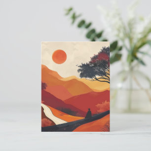 Carte Postale Paysage Abstrait de Boho (19)
