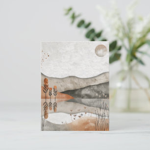 Carte Postale Paysage Abstrait de Boho (3)