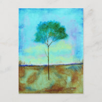 Paysage Abstrait Peinture d'arbre maigre