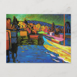 Carte Postale Paysage Automne Avec Bateaux