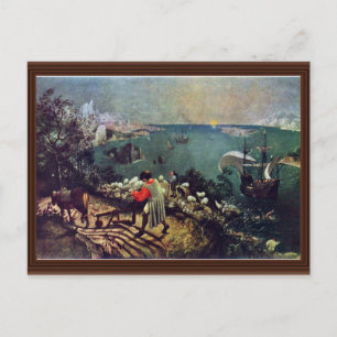 Carte Postale Paysage Avec La Chute D'Icarus Par Bruegel D. Ä.