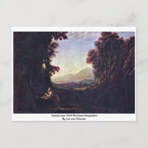 Carte Postale Paysage Avec Magdalen pénitent Par Lorrain Claude