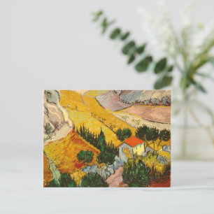Carte Postale Paysage avec Maison et PloughmaVincent van Gogh