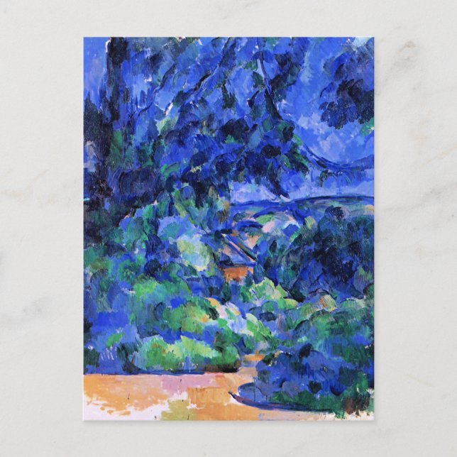 Carte Postale Paysage bleu par Paul Cezanne (Devant)