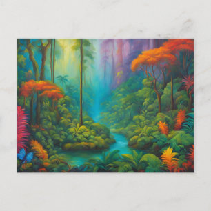 Carte Postale Paysage coloré de la rivière Rainforest