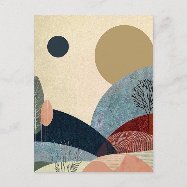 Carte Postale Paysage de Imaginaire Hills (Devant)