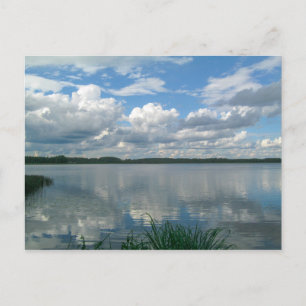 Carte Postale Paysage de la nature Scène du lac Ciel Bélarus Car