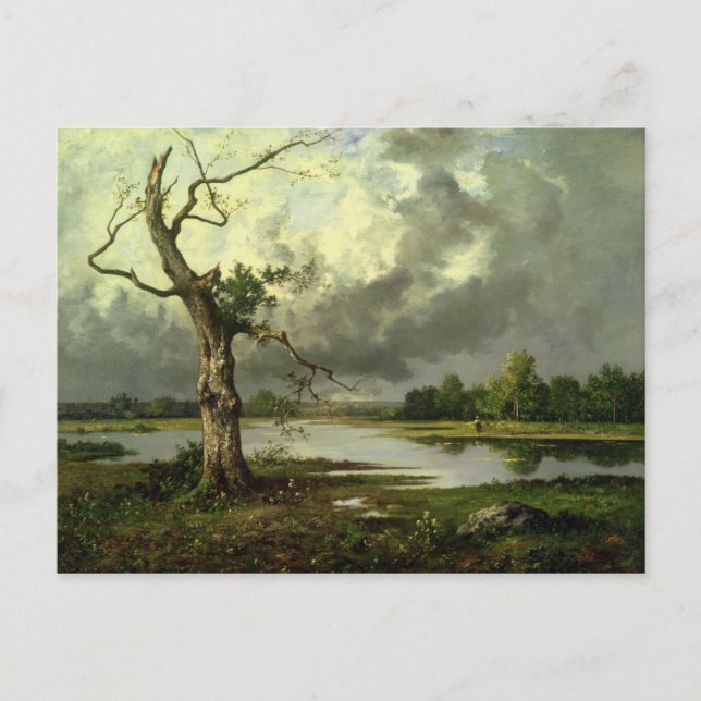 Carte Postale Paysage de la rivière française (Devant)