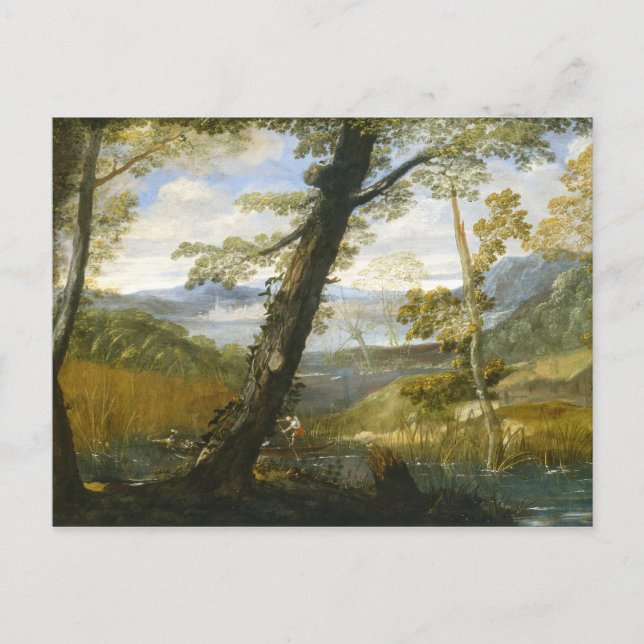 Carte Postale Paysage De La Rivière Par Annibale Carracci (Devant)
