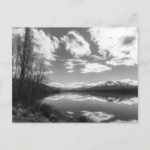 Carte Postale Paysage de montagne Photographie noir et blanc