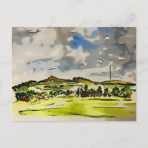 Carte Postale Paysage de Rivington Winter Hill