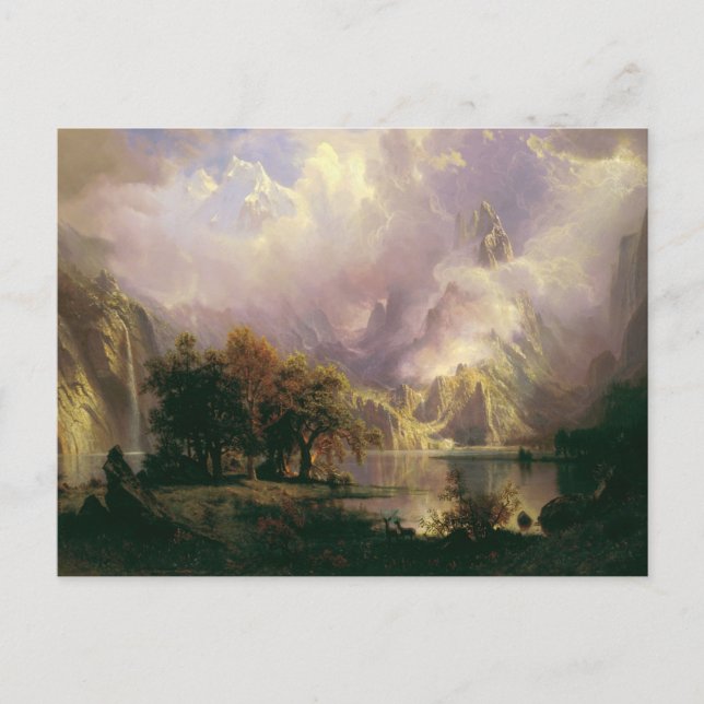 Carte Postale Paysage des Rocheuses par Albert Bierstadt (Devant)