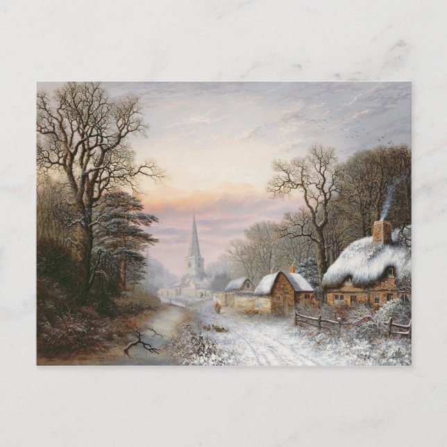 Carte Postale Paysage d'hiver, 1869 (Devant)