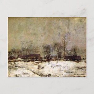 Carte Postale Paysage d'hiver, Cincinnati par John Twachtman