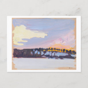 Carte Postale Paysage du soir, Akseli Gallen-Kallela, Art