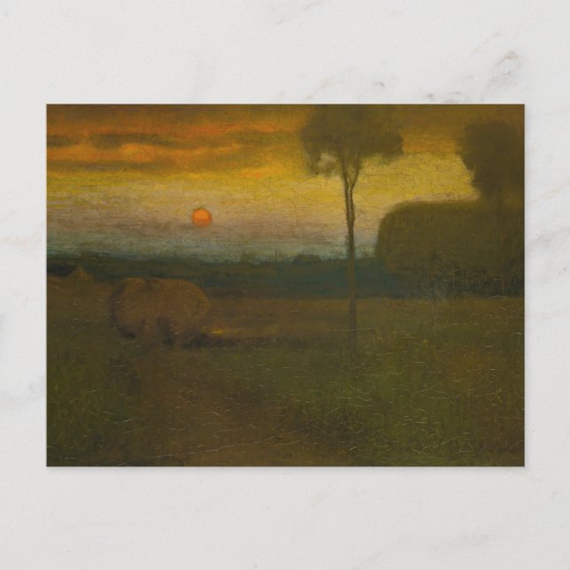 Carte Postale Paysage du soir par George Inness (1889) (Devant)