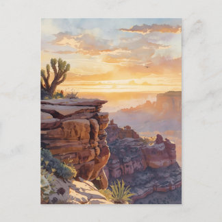 Carte Postale Paysage du Sud-Ouest Désert Canyon Sunrise