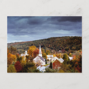 Carte Postale Paysage du Vermont, couleurs de l'automne