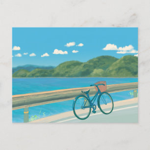 Carte Postale Paysage esthétique île nature bleue
