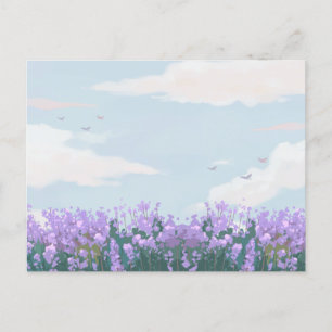 Carte Postale Paysage esthétique nature bleu ciel printemps