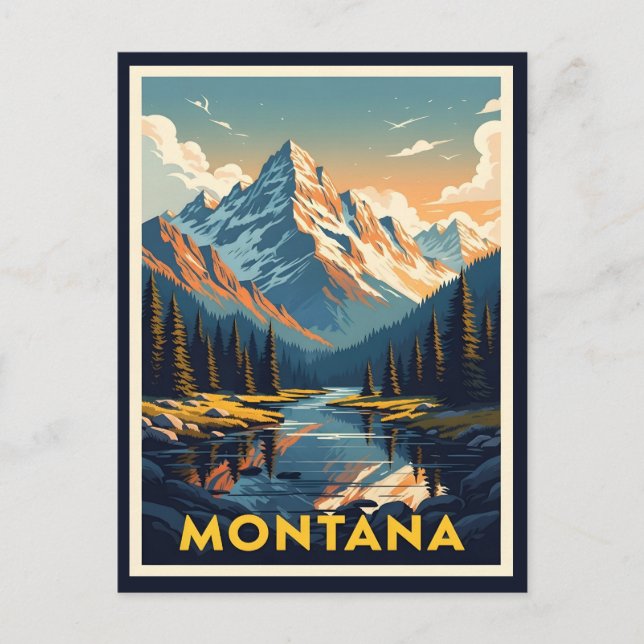 Carte Postale Paysage exceptionnel du Montana (Devant)