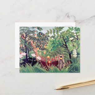 Carte Postale Paysage exotique Henri Rousseau