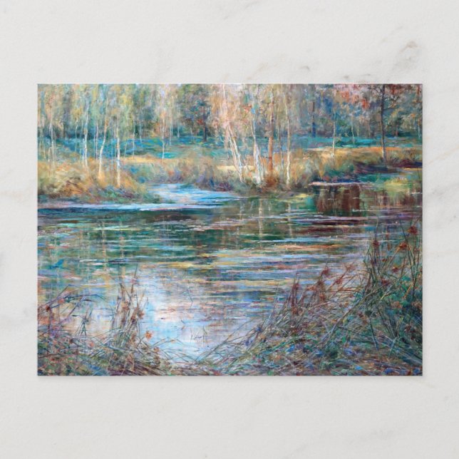 Carte Postale Paysage fluvial, Val-Saint-Martin par Julia Beck (Devant)