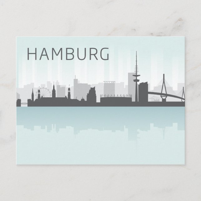 Carte Postale Paysage géométrique | Hambourg, Allemagne (Devant)