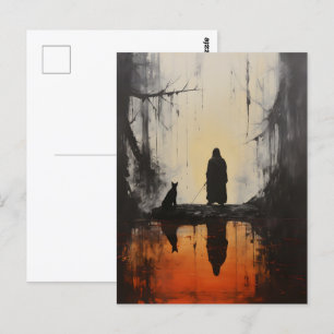 Carte Postale Paysage gothique Foggy