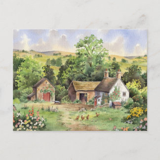 Carte Postale Paysage idyllique "Country Farm"