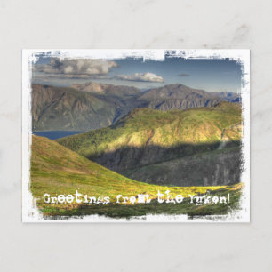 Carte Postale Paysage lumineux; Souvenir du Territoire du Yukon
