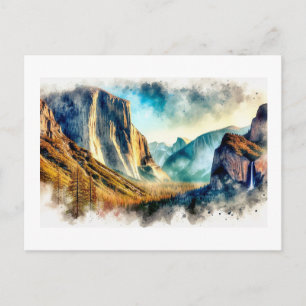 Carte Postale Paysage majestueux de Yosemite,