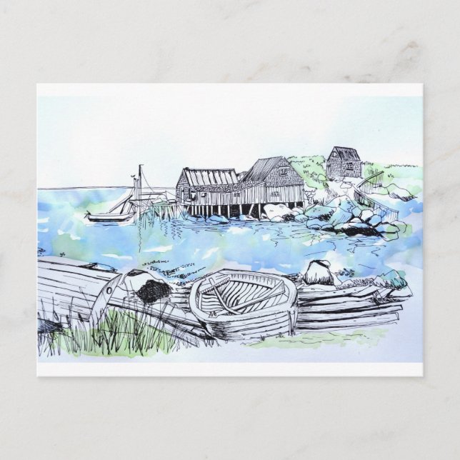 Carte Postale Paysage marin (Devant)