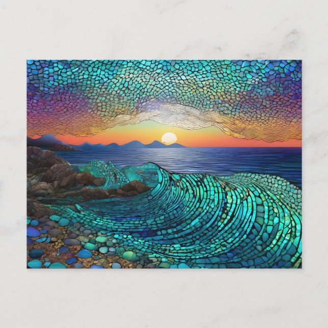 Carte Postale Paysage marin Mirage aquatique (Devant)