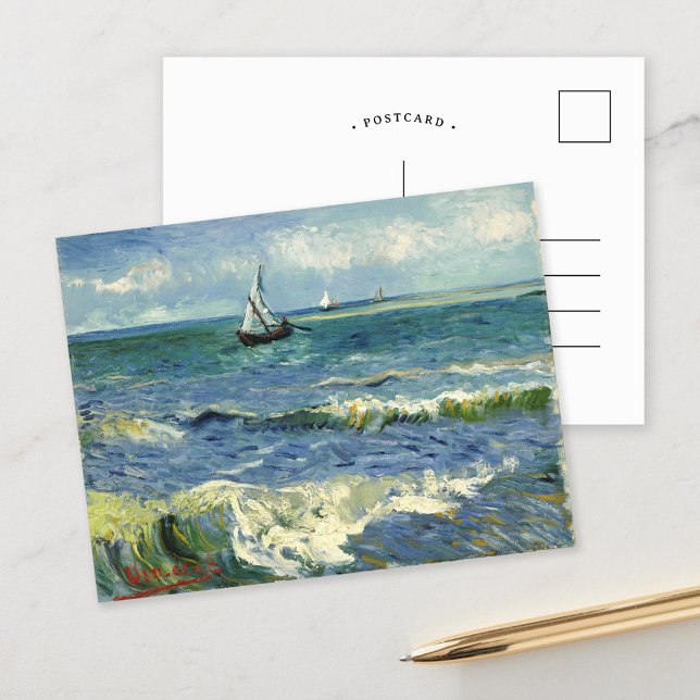 Carte Postale Paysage marin | Vincent van Gogh (Créateur téléchargé)
