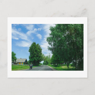 Carte Postale Paysage naturel Paysage rural Village Biélorussie