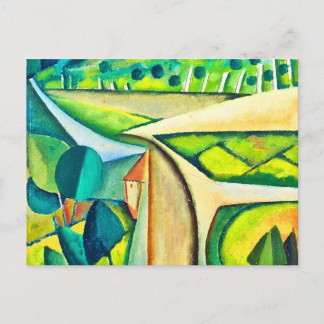 Carte Postale Paysage par Amadeo de Souza-Cardoso (Devant)