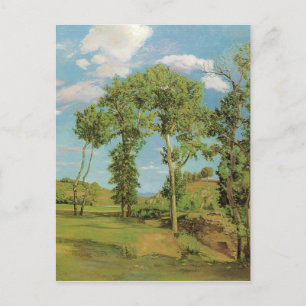 Carte Postale Paysage Paysage Frédéric Bazille Impressionniste