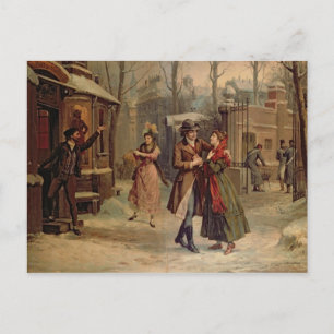 Carte Postale Paysage pour la scène avec Mimi et Rodolfo