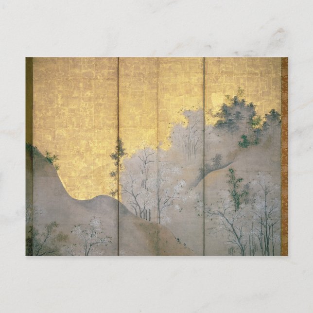 Carte Postale Paysage printanier (Devant)