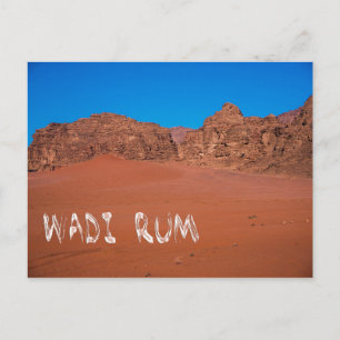 Carte Postale Paysage rouge de Wadi Rum