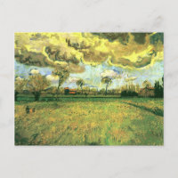 Paysage sous le ciel orageux, Van Gogh