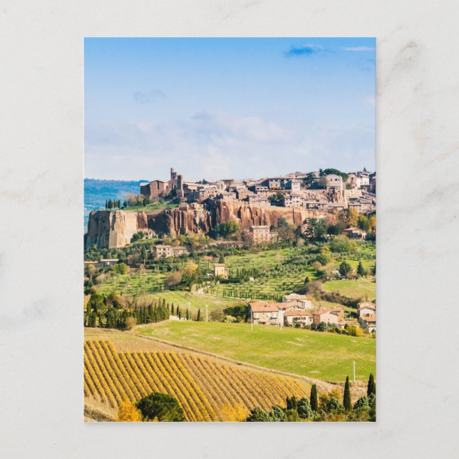 Carte Postale Paysage sur Orvieto (Devant)