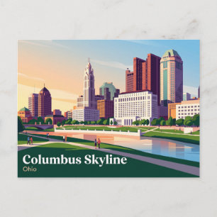 Carte Postale Paysage urbain de Columbus Ohio