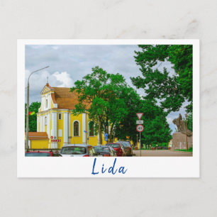 Carte Postale Paysage urbain de la ville de Lida en Biélorussie