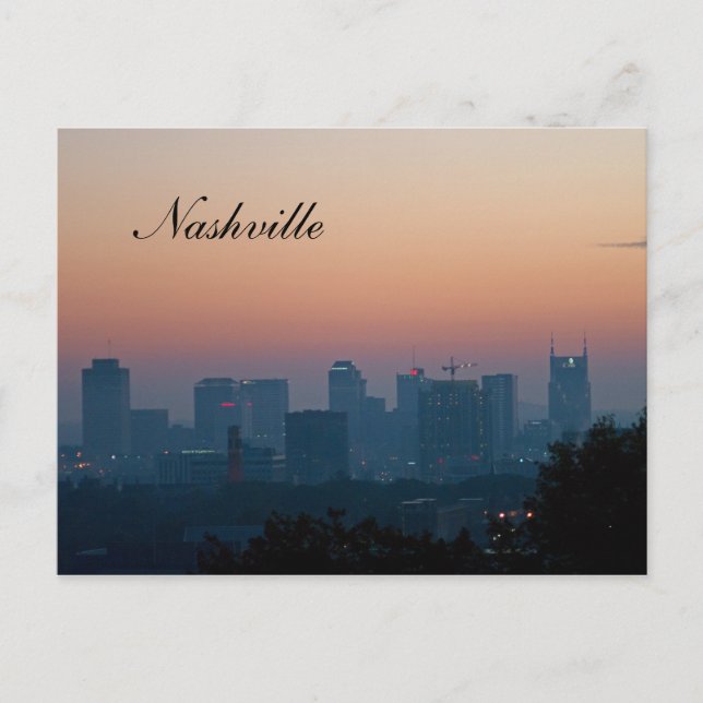 Carte Postale Paysage urbain de Music City (Devant)