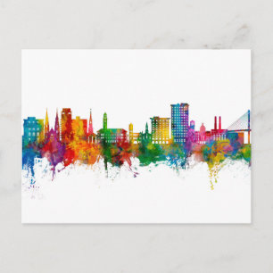 Carte Postale Paysage urbain de Savannah Georgie